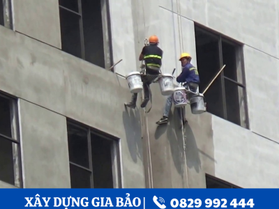 Dịch vụ đu dây sơn nhà cao tầng CHUYÊN NGHIỆP tại Quận 3
