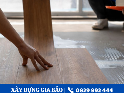 Thi công sàn nhựa vân gỗ, sàn nhựa giả gỗ GIÁ RẺ tại Quận 5 