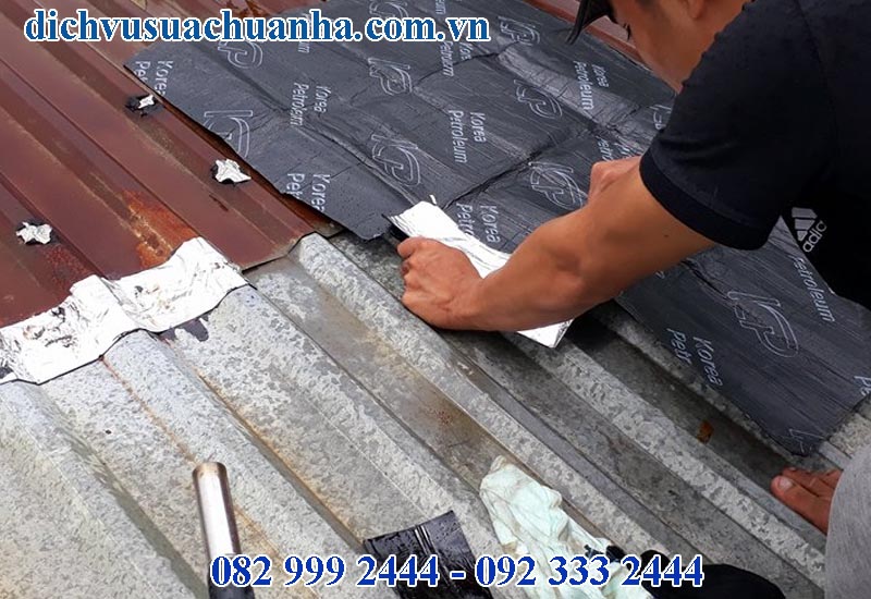 dịch vụ sửa chữa chống thấm dột mái tôn theo yêu cầu