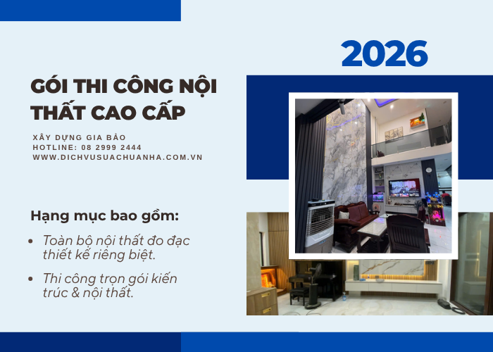 Thi công nội thất cao cấp tại quận 7 - Xây dựng Gia Bảo