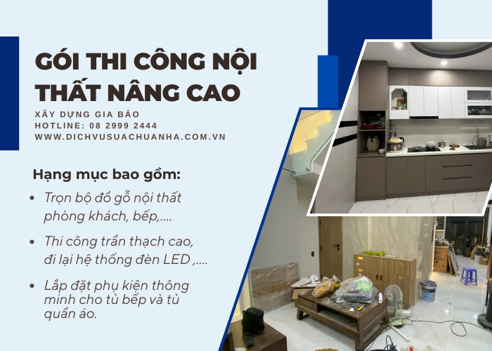 thi công nội thất nâng cao tại quận 7 - Xây dựng Gia Bảo